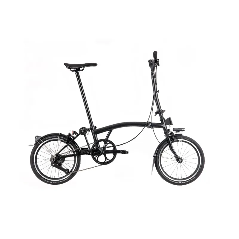 Brompton P Line Urban High Bar Folding Bike Black Available to Order-1